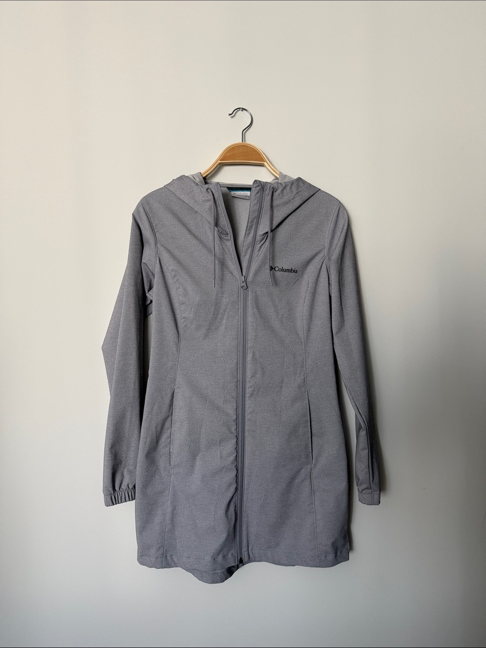 Columbia Women's Light Gray Hooded Trench Coat